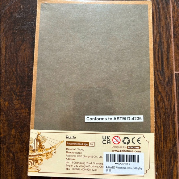 🆕Classical 3D Wooden Ship Puzzle - Picture 2 of 4